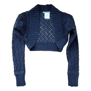 Black Bolero-Style Cardigan Size M